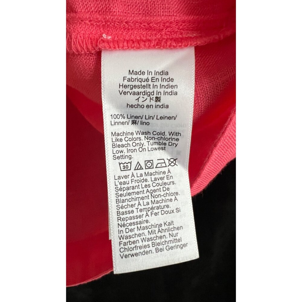 NEW! J. Crew Flutter-Sleeve Linen V-Neck Top, Color: Brilliant Papaya, Size XXS - Picture 7 of 8